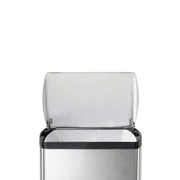 Simplehuman Stainless Steel Trash Can Silent Close Kitchen-6