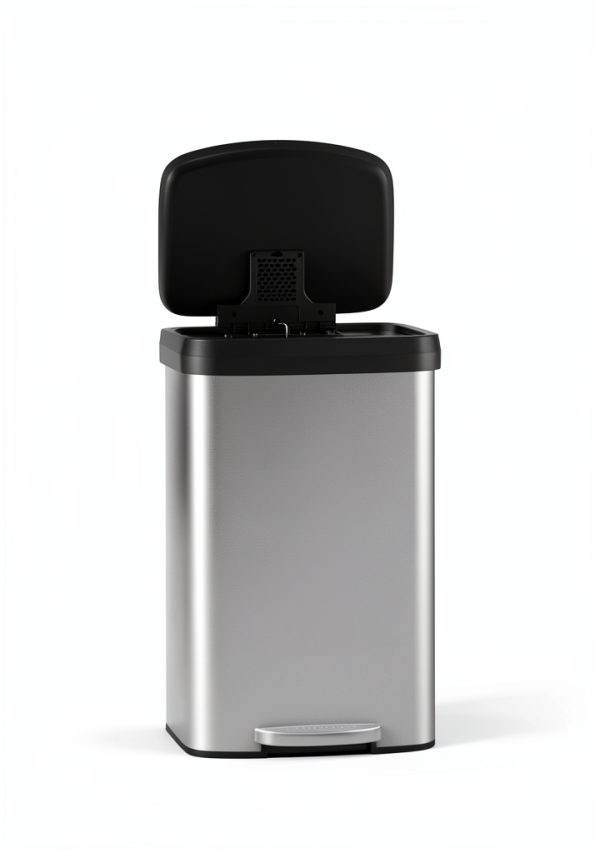 Garvee Kitchen Trash Can Step On Stainless Steel Odor Seal-5