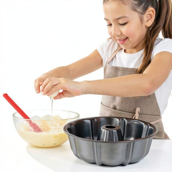 TeamFar Bundt Pan Nonstick Carbon Steel 10 Inch Cake Pan-5