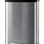 Garvee Stainless Steel Kitchen Trash Can Step On Lid-0