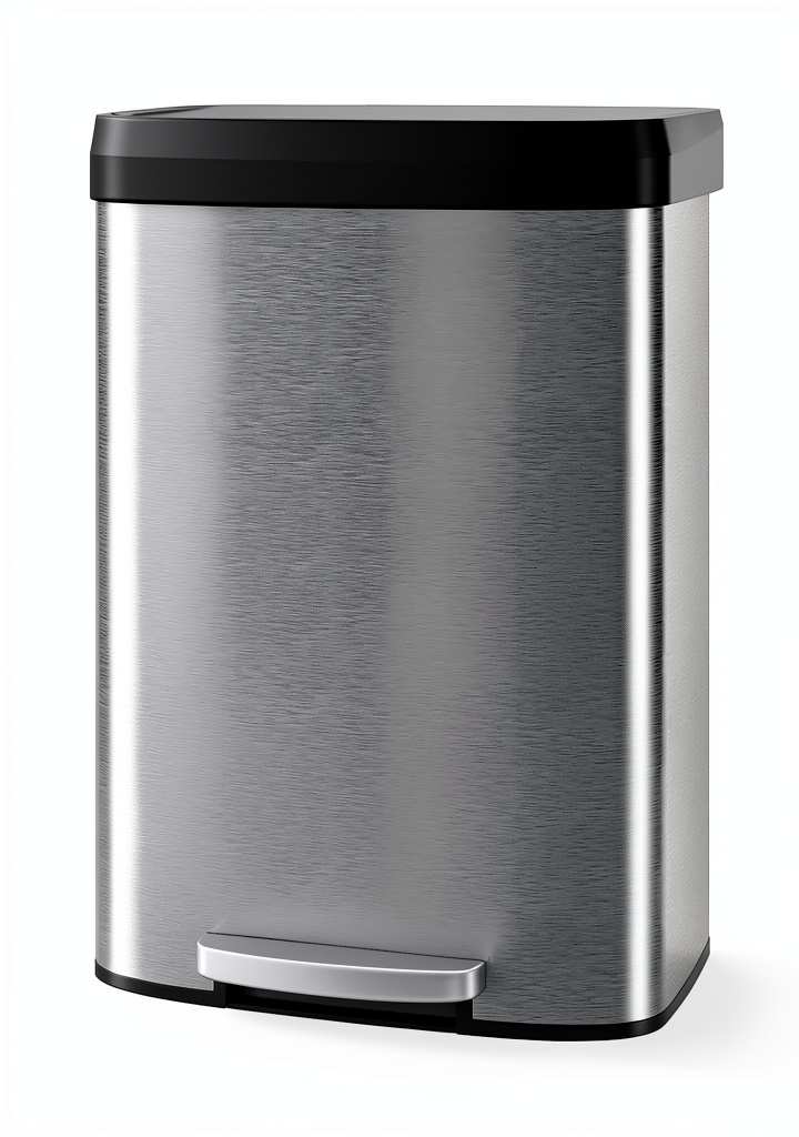 Garvee stainless steel trash can in a modern kitchen setting