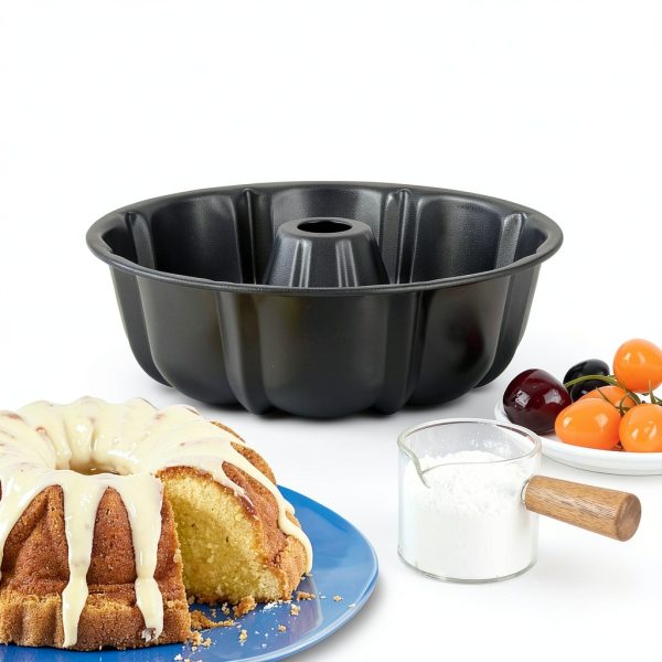 TeamFar Pumpkin Bundt Pan Nonstick Carbon Steel Oven Safe-5