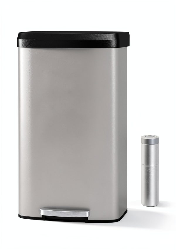 Garvee Kitchen Trash Can Step On Stainless Steel Odor Seal-6