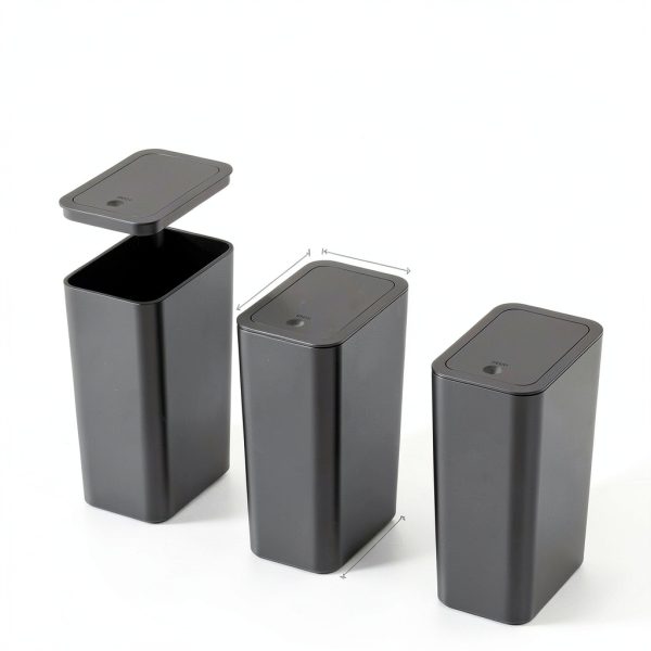 Chuangyipin Small Kitchen Trash Can ABS Lid Pet Proof-6