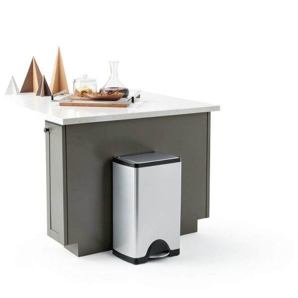 Simplehuman Stainless Steel Trash Can Silent Close Kitchen-5