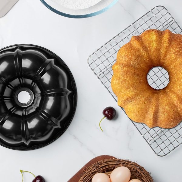 Onader Bundt Pan Carbon Steel Nonstick 10 Inch Cake Pan-7