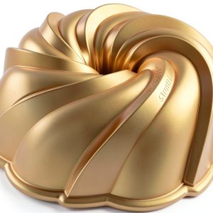 Nordic Ware Bundt Pan Gold Nonstick Aluminum 10 Cup-0