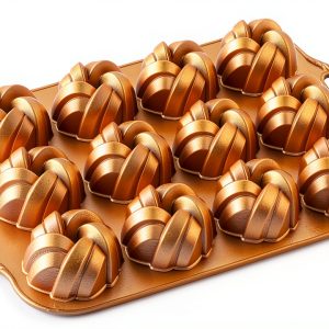Nordic Ware Bundt Pan Gold Aluminum Oven Safe Cake Pan-0