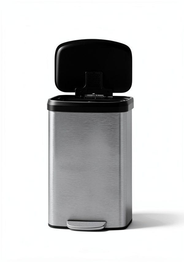 Garvee Stainless Steel Kitchen Trash Can Step On Rustproof-5