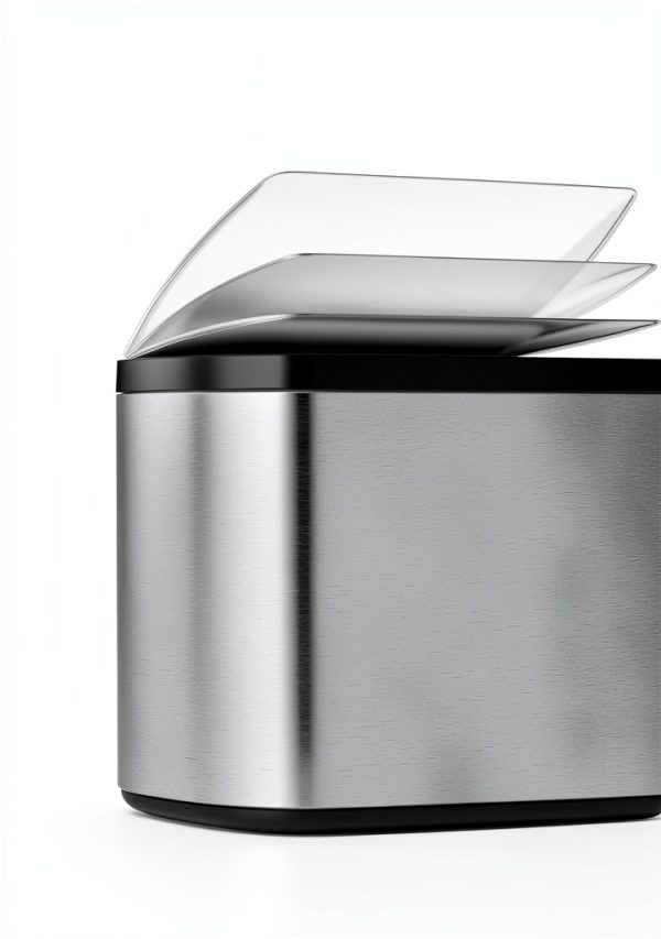 Simplehuman Stainless Steel Trash Can Silent Close Kitchen-3