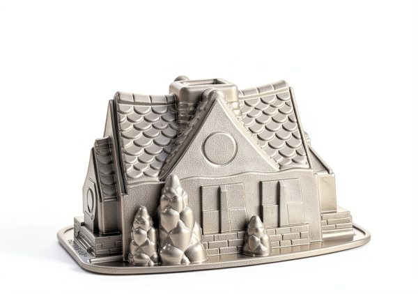 Nordic Ware Gingerbread House Bundt Pan Aluminum Oven Safe-2