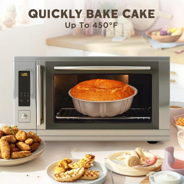 KITESSENSU Bundt Pan Gold Nonstick Carbon Steel Bakeware-5