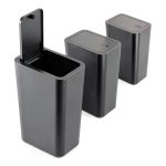 Chuangyipin Small Kitchen Trash Can ABS Lid Pet Proof-0