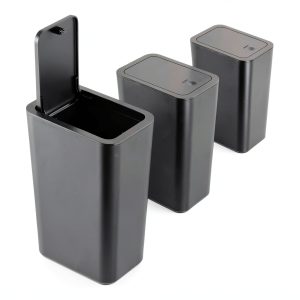 Chuangyipin Small Kitchen Trash Can ABS Lid Pet Proof-0