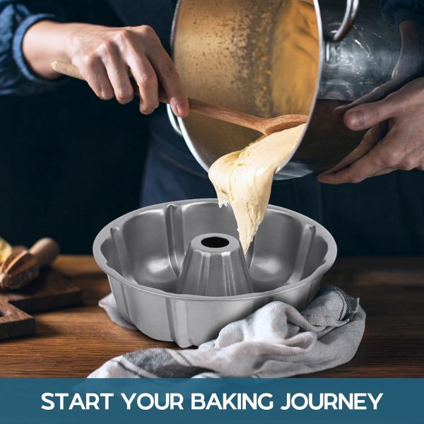 Onader Bundt Pan Carbon Steel Nonstick 10 Inch Cake Pan-6