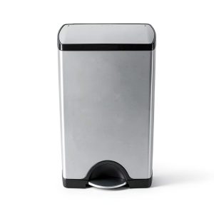 Simplehuman Stainless Steel Trash Can Silent Close Kitchen-0
