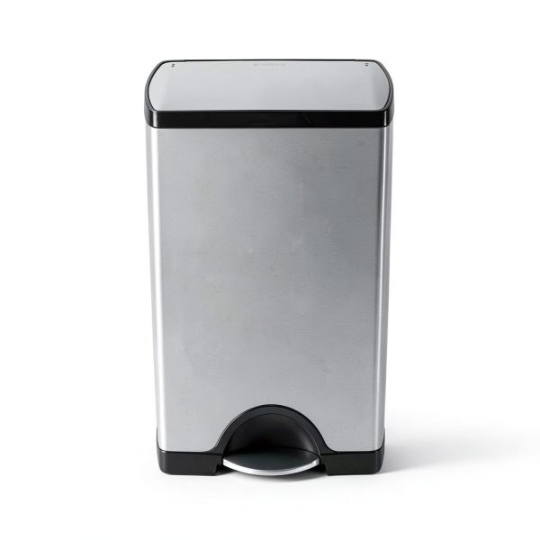 Simplehuman Stainless Steel Trash Can Silent Close Kitchen-0