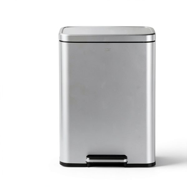 EKO Stainless Steel Trash Can Fingerprint Resistant Kitchen-4