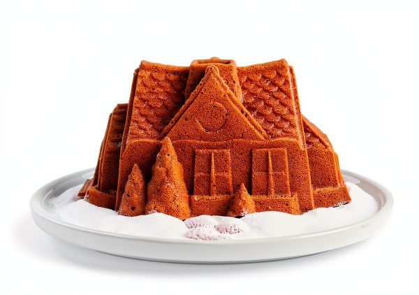 Nordic Ware Gingerbread House Bundt Pan Aluminum Oven Safe-3