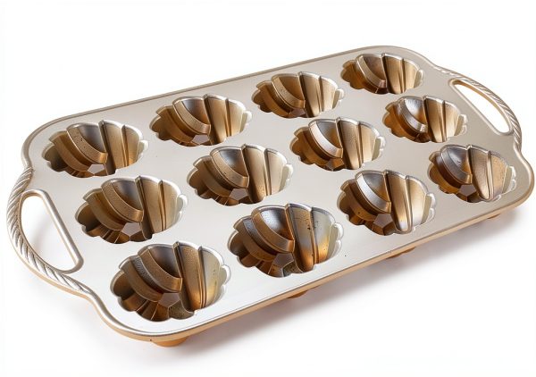 Nordic Ware Bundt Pan Gold Aluminum Oven Safe Cake Pan-9