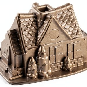 Nordic Ware Gingerbread House Bundt Pan Aluminum Oven Safe-0