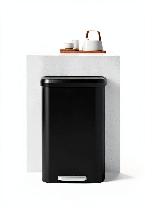 Garvee Kitchen Trash Can Step On Stainless Steel Odor Seal-1