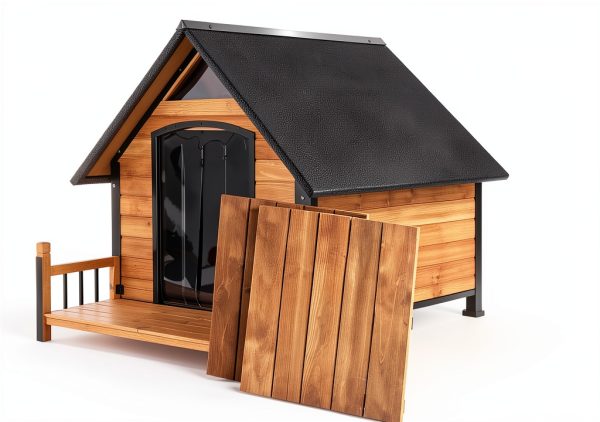 Insulated Dog House GUTINNEEN Metal Frame Design-5