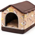 Dog House Jiupety Flannel Luxury Small Pet Bed-0