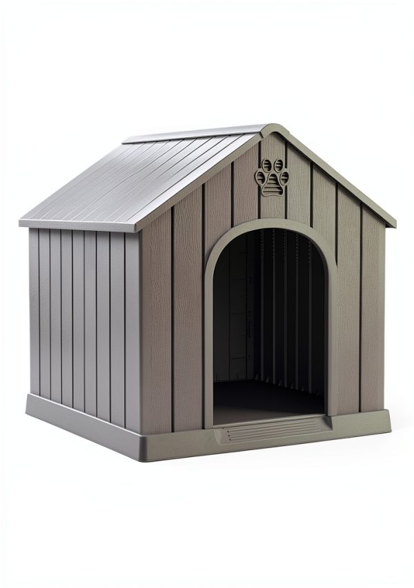 Fancyango Waterproof Dog House for Small Medium Breeds Grey-1