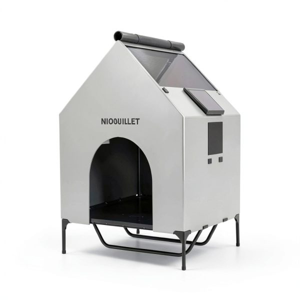 Nidouillet Large Dog House Textilene Material Elevated-2