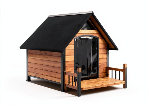 Insulated Dog House GUTINNEEN Metal Frame Design-4