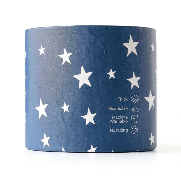 Nukied Pet Teepee Dog House Navy Blue Stars Canvas-7