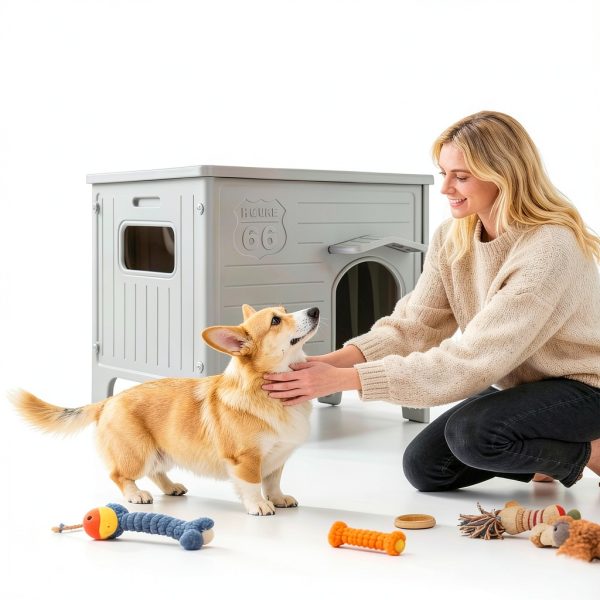Waterproof Dog House ROCKEVER Medium Outdoor-6