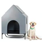 Nidouillet Large Dog House Textilene Material Elevated-0