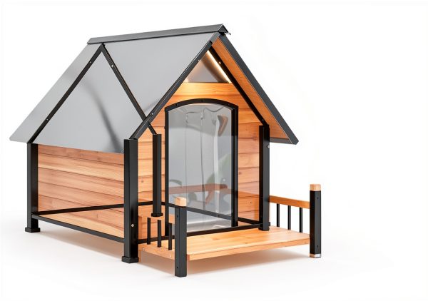 Insulated Dog House GUTINNEEN Metal Frame Design-2