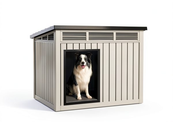 Vixzen Outdoor Dog House 32x25x24 inches Waterproof Polypropylene-1