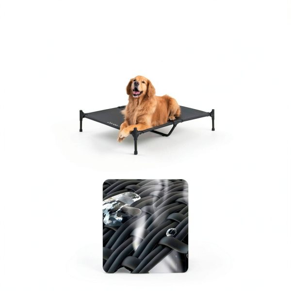 Dog House Fit Choice XL Elevated Shelter 600D PVC Tool-Free Assembly-3