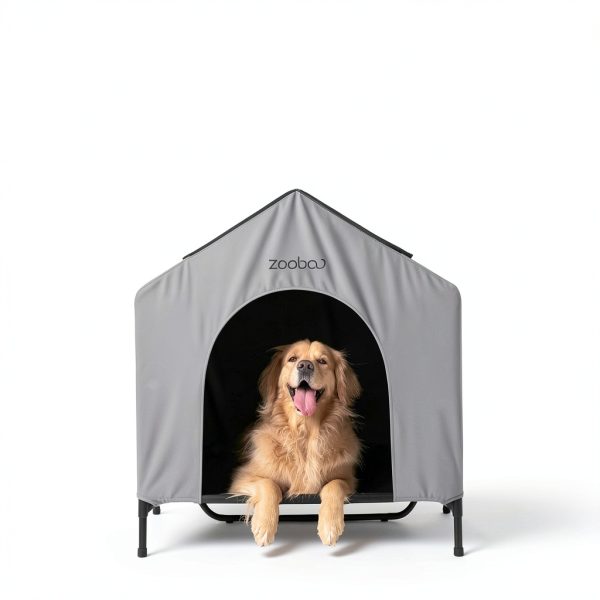 Dog House Fit Choice XL Elevated Shelter 600D PVC Tool-Free Assembly-6