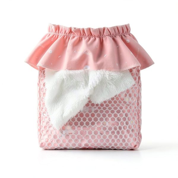 Cat Tent Princess SEIMMIE Mesh Flower Canopy Pink L-6