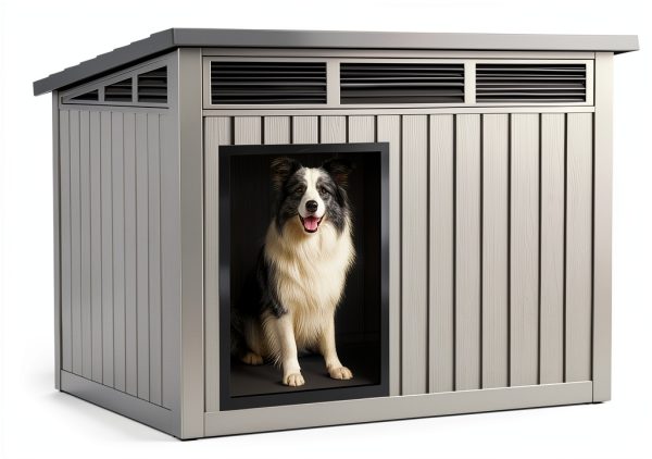 Vixzen Outdoor Dog House 32x25x24 inches Waterproof Polypropylene-0