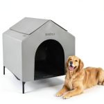 Dog House Fit Choice XL Elevated Shelter 600D PVC Tool-Free Assembly-0