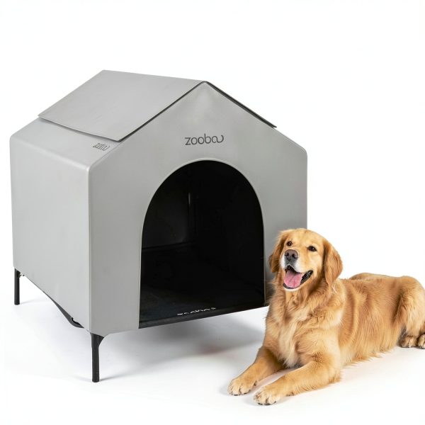 Dog House Fit Choice XL Elevated Shelter 600D PVC Tool-Free Assembly-0