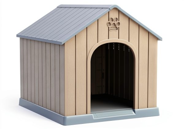 Fancyango Dog House Weatherproof PP Outdoor Shelter Blue-6
