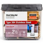 Simpson Strong-Tie S8SND1 Ring-Shank Wood Siding Nail, 2-1/2" x-0