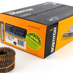 BOSTITCH Siding Nails, Wire Collated Coil, Thickcoat Galvanized, 15-Degree, Ring Shank, 2-1/2-Inch x .090-Inch, 3600-Pack (C8R90BDG)-0