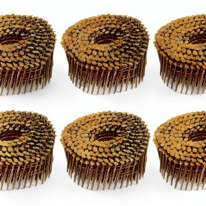 uxcell 2400 Count Siding Nails 1-1/2" x 0.083" Ring Shank Collated-0
