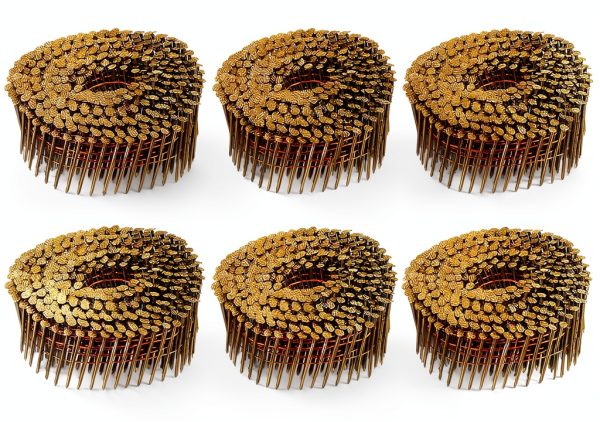 uxcell 2400 Count Siding Nails 1-1/2" x 0.083" Ring Shank Collated-0