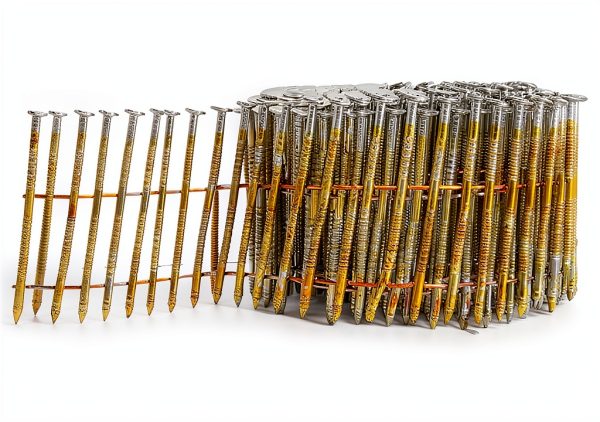 Freeman 15° 1-3/4" Wire Collated Electrogalvanized Ring Shank Coil Siding Nails – 3,600 Count – For Siding, Wall Sheathing, and Roofing-5
