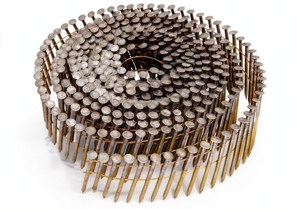 Siding Nails 1-1/2-Inch x .092-Inch 15-Degree Collated Wire Coil, Full RoundHead, Ring Shank Hot-Dipped Galvanized 1600 Count for Rough Nailing of Lathing and Sheathing Materials by BOOTOP-7