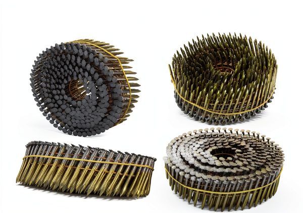 Siding Nails 1-1/2-Inch x .092-Inch 15-Degree Collated Wire Coil, Full RoundHead, Ring Shank Hot-Dipped Galvanized 1600 Count for Rough Nailing of Lathing and Sheathing Materials by BOOTOP-5